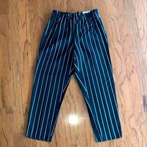 Ann Taylor high rise black and white pants